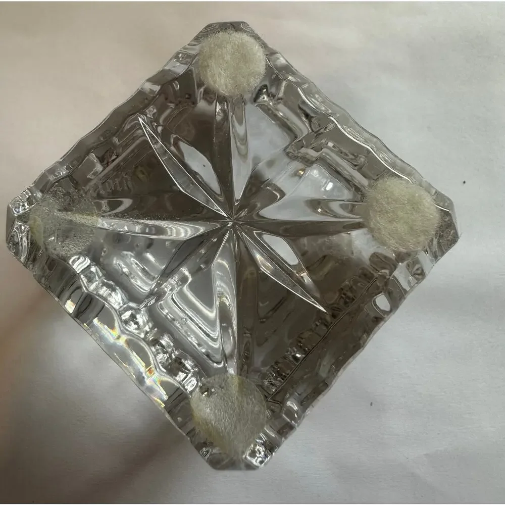 Waterford Crystal ABC Alphabet Baby Block Paperweight Signed Ireland 2